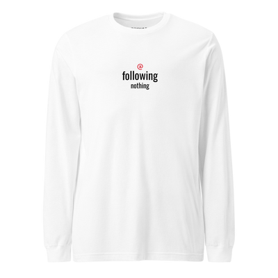 Aries - Mens - Long Sleeve Shirt - Following Nothing