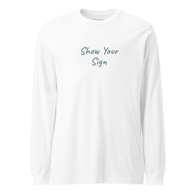 Cancer - Mens - Long Sleeve Shirt - Show Your Sign