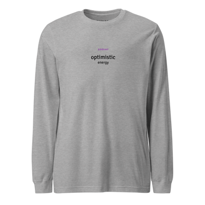 Sagittarius - Mens - Long Sleeve Shirt - Optimistic Energy - Alt