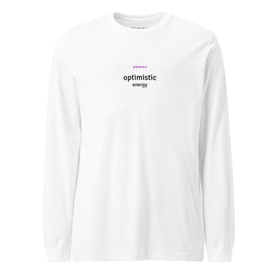 Sagittarius - Mens - Long Sleeve Shirt - Optimistic Energy - Alt