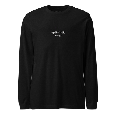 Sagittarius - Womens - Long Sleeve Shirt - Optimistic Energy - Alt